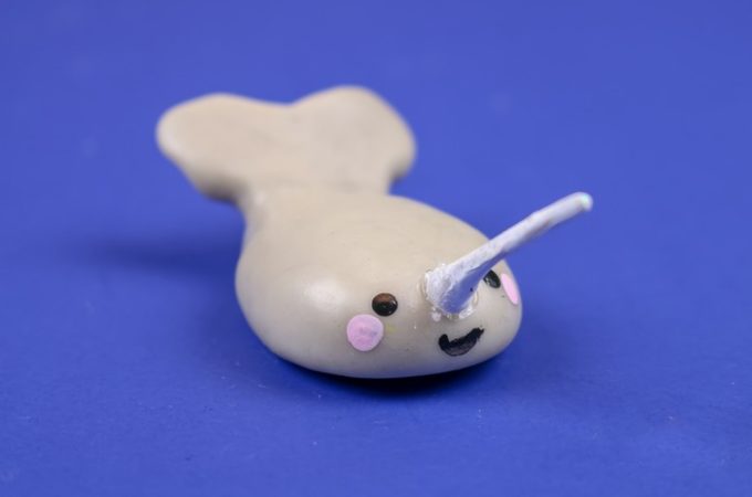 Diy Narwhal Made From Clay Resin Crafts Blog