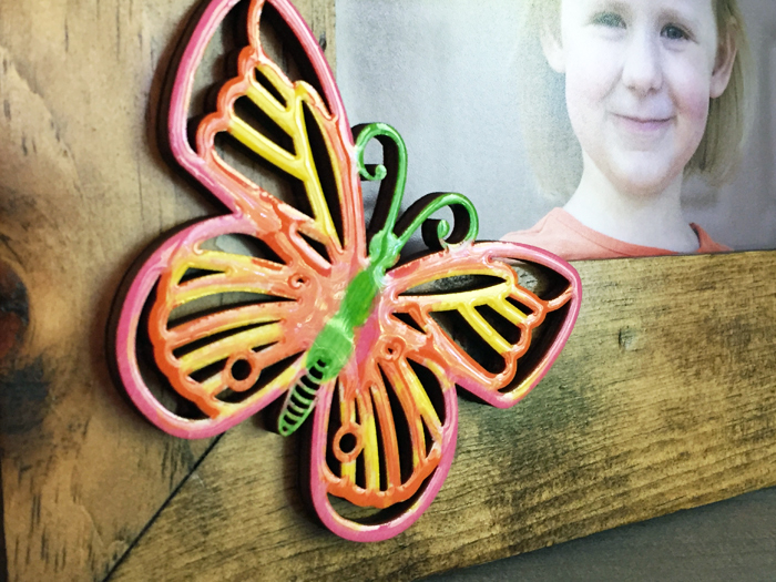Shiny Wood Cutouts - Butterfly Frame2