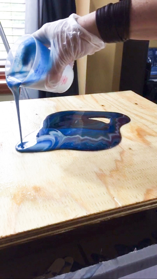 Poured Resin Wall Art - resin pour
