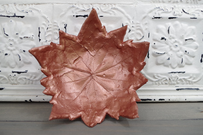 DIY Leaf Imprint Clay Bowls- multi leaf bowl