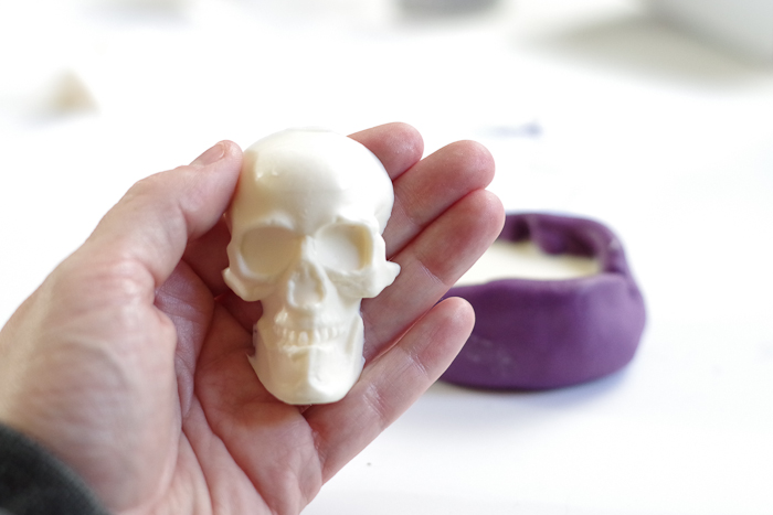 ETI Skull Mold - casted skull mold with Fastcast