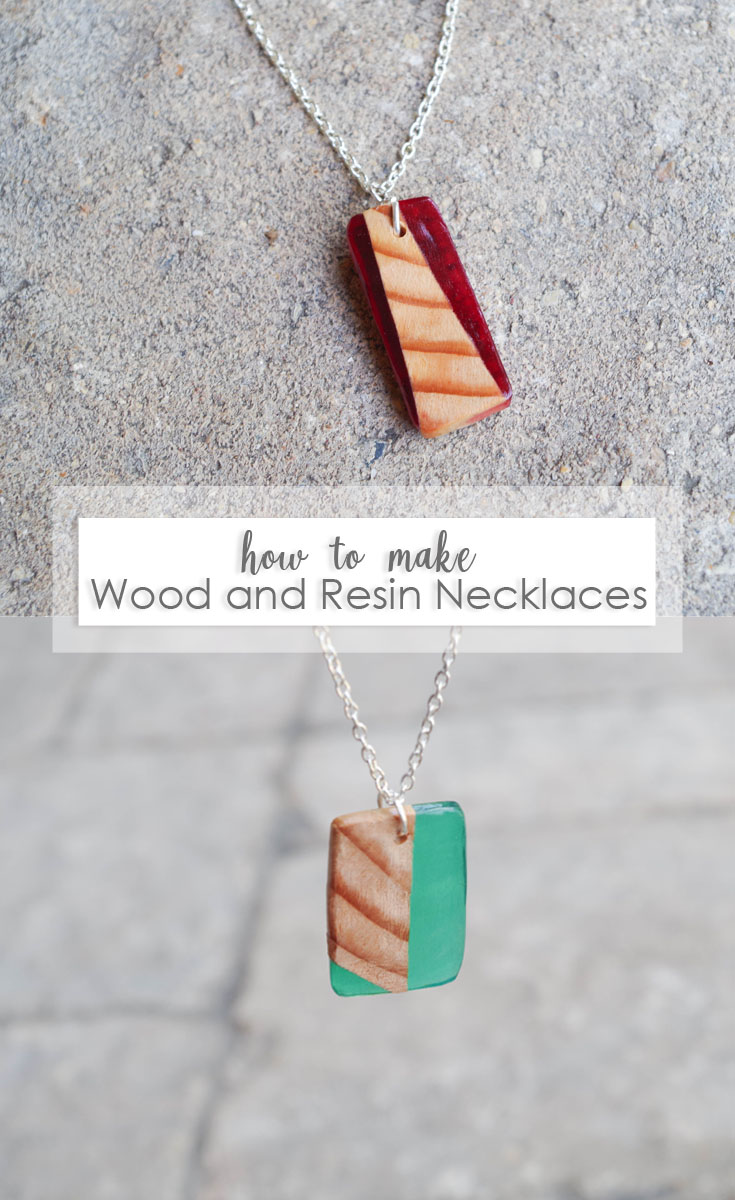 DIY Wood and Resin Necklace Pendants