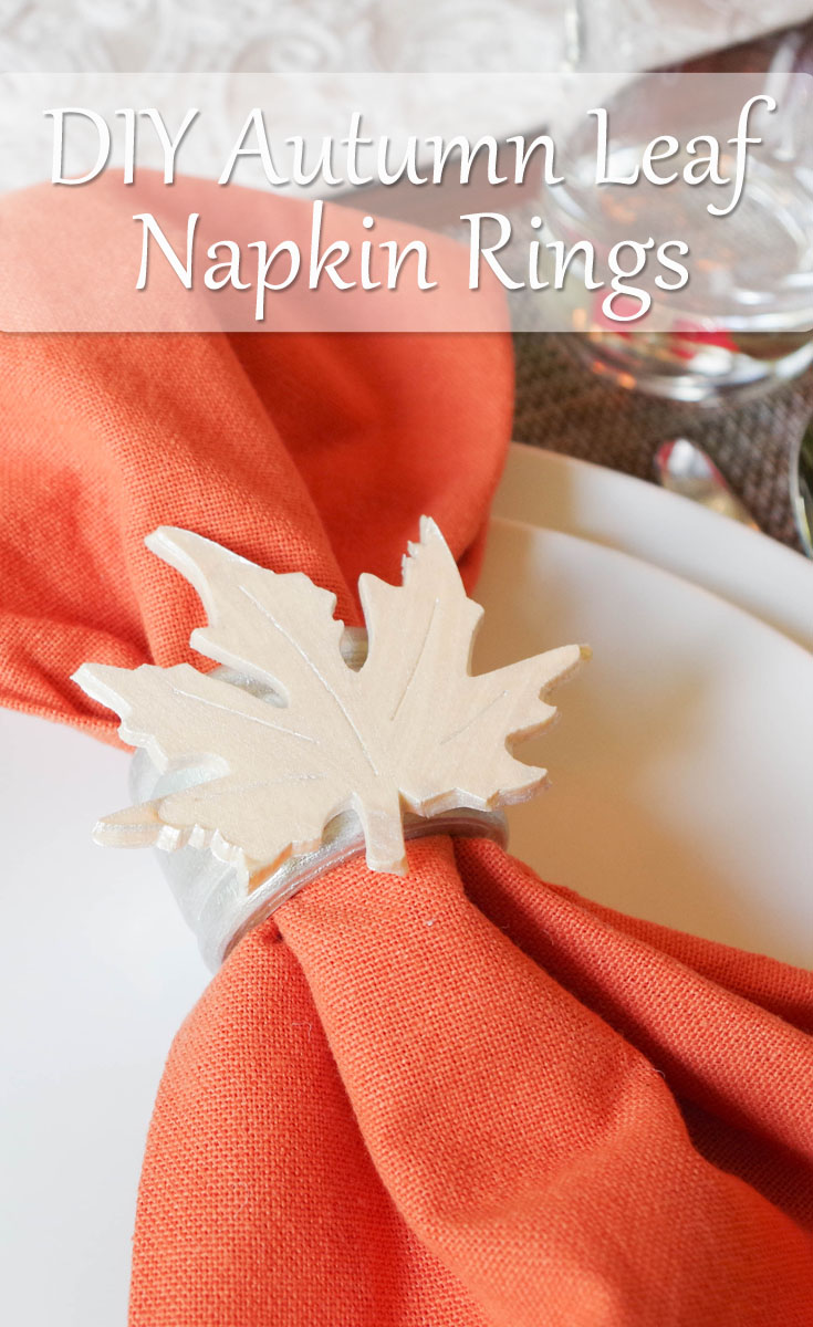 diy autumn leaf napkin rings pinterest image