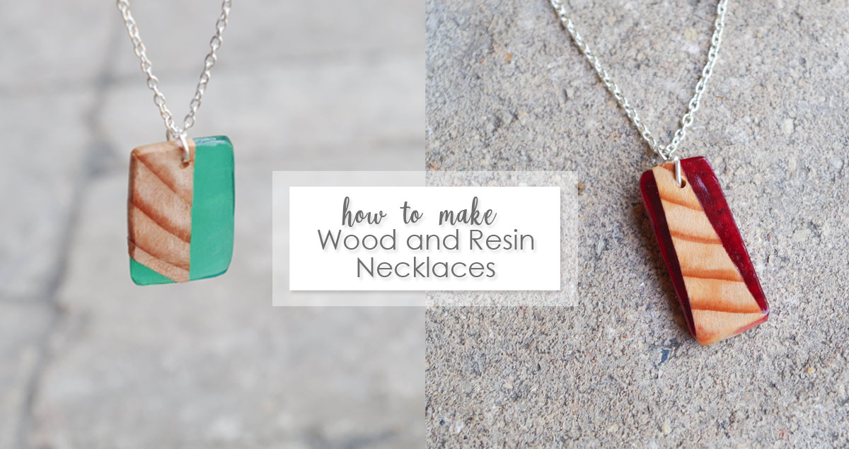 how to make wood and resin necklace pendants