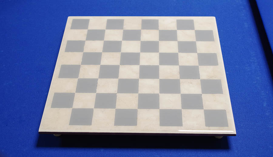 Upcycle Tile to Resin Coated Chess Board - finished photo horizontal