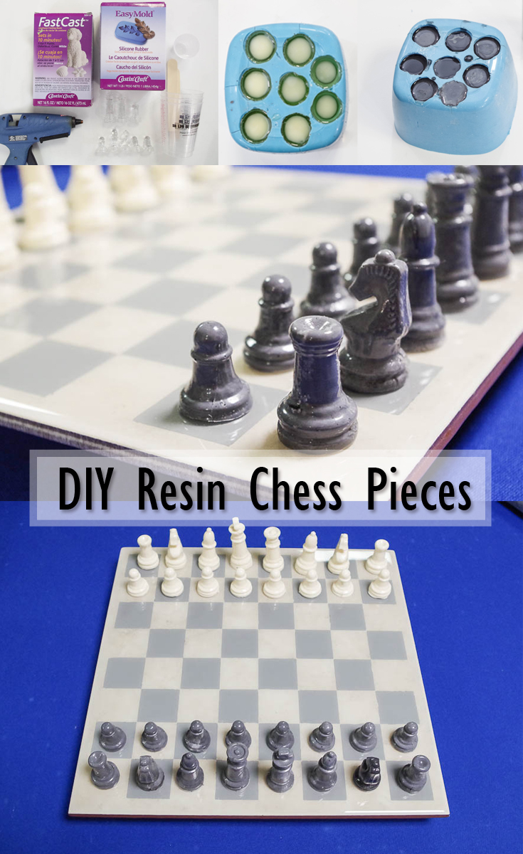 2 sizes 7cm/2.75 inch custom resin chess sets standard size Custom resin chess board
