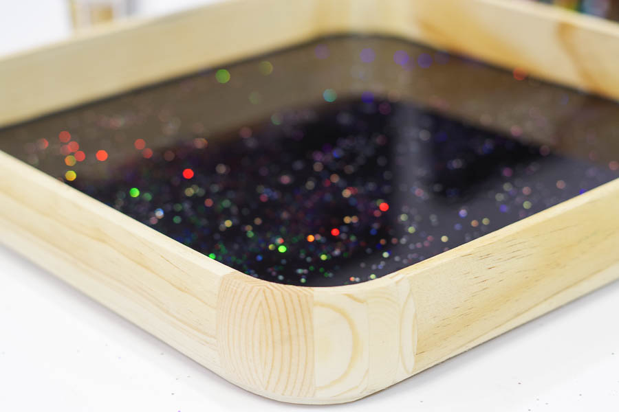 Happy New Year Glitter Resin Tray- let cure 24 hours
