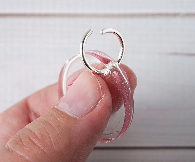 DIY Resin Flower Keychain Jump Ring