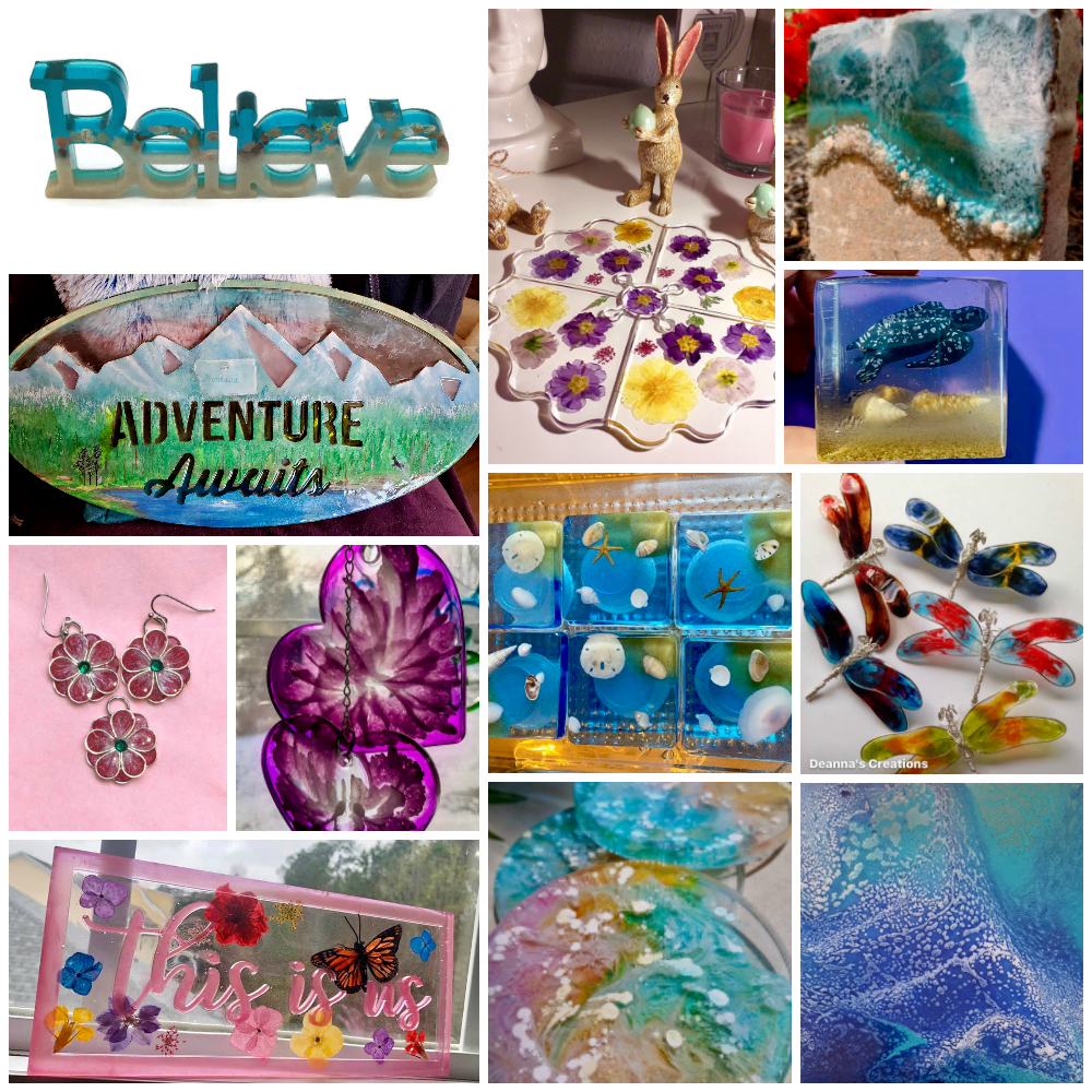 March Resin Crafting Challenge roundup