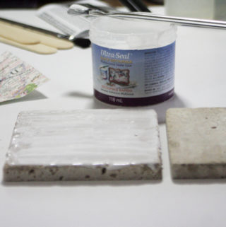 Geographic Tile Coasters - seal tiles with ultraseal