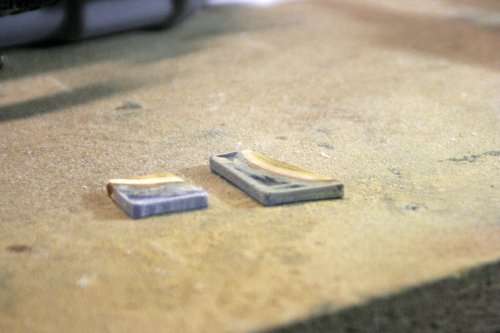 wood resin pendant - sanded down with dremel via @resincraftsblog