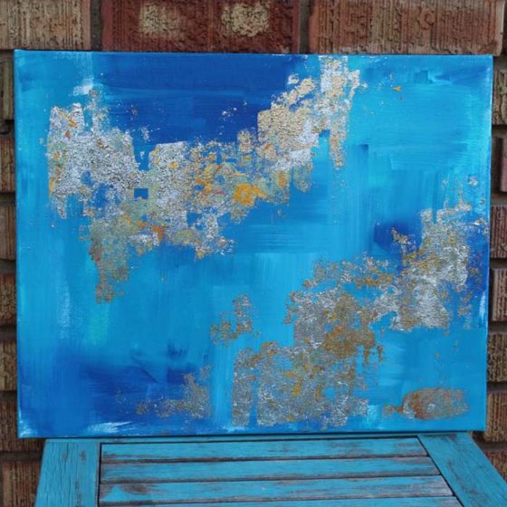 Canvas Gold Leaf High Gloss Resin Painting Resin Crafts Blog