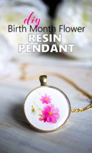 So thoughtful! Make mom a pendant with your birth month flower as a keepsake gift idea for Mother's day, birthday or Christmas.