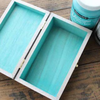 Learn how to add a marbled resin top to a jewelry box.