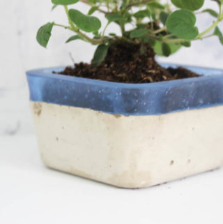 DIY Concrete and Resin Planter