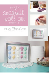 Resin Seashell Wall Art - make awesome seashells using Fastcast resin and seashell molds - resin crafts - resin crafts blog @resincraftsblog