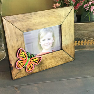 Shiny Wood Cutouts - Butterfly Frame1