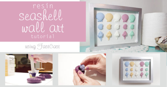 Resin Seashell Wall Art using FastCast