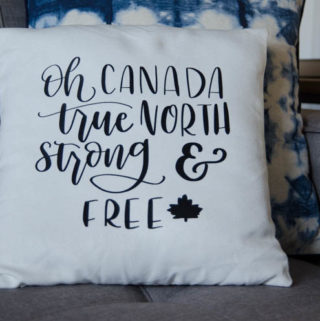 Oh Canada DIY Throw Pillow