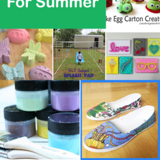 kids crafting for summer pin
