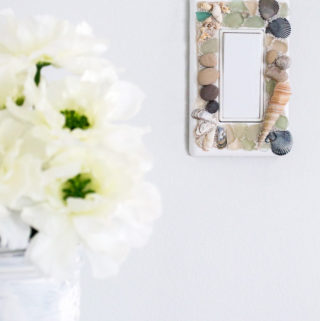 Beachy embellished switch plate Sustain My Craft Habit-2583