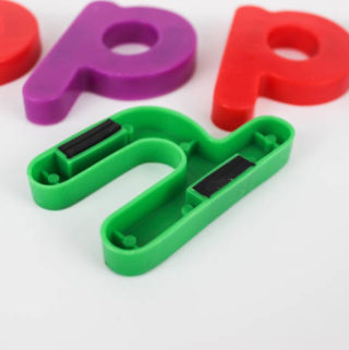 DIY Chocolate Letter Molds from magnets