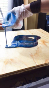 Poured Resin Wall Art - resin pour