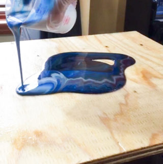 Poured Resin Wall Art - resin pour