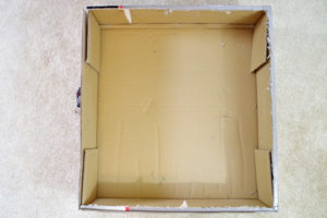 Poured Resin Wall Art - large box to catch excess resin