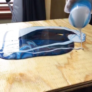 Poured Resin Wall Art - pouring resin