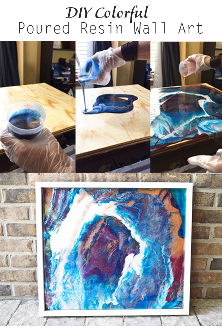 Resin is a fabulous medium to use to make art. Check out this amazing Poured Resin Wall Art tutorial to learn how you can make your own amazing art using Envirotex Lite resin. via @resincraftsblog