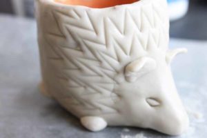 Make this handmade animal planter as a hedgehog or any other shape!