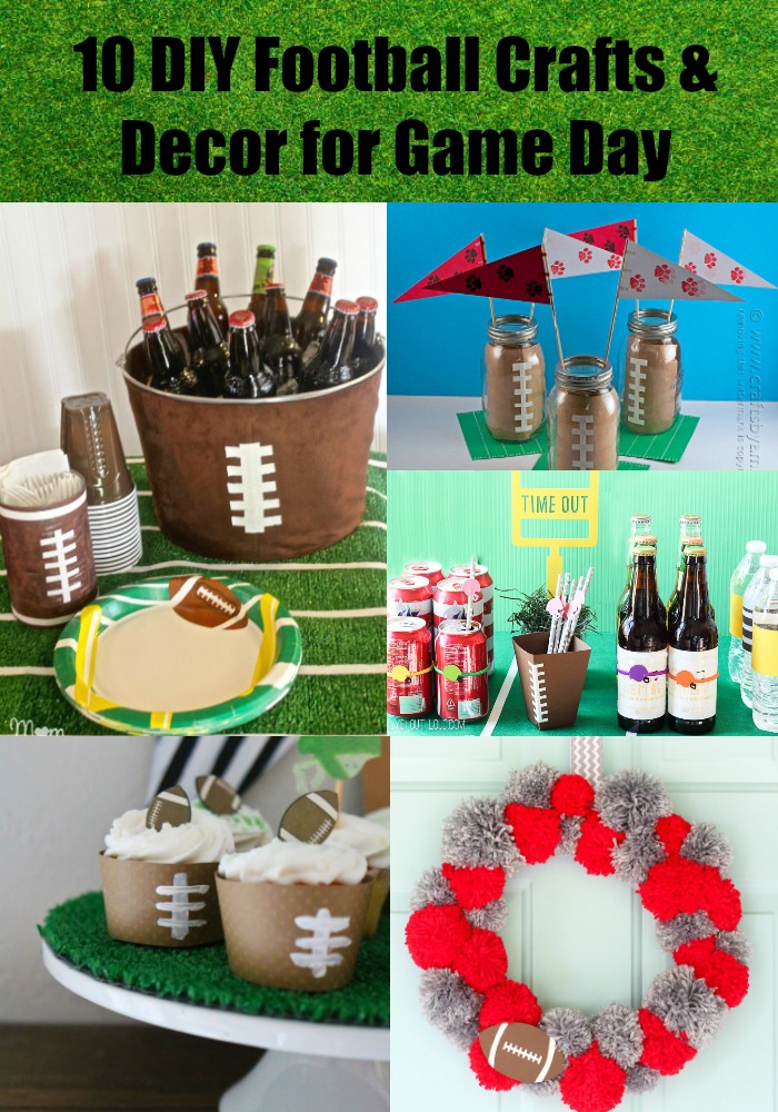 Resin Crafts | DIY Crafts | DIY Decor | Football Decor | Football Crafts | Football Parties | Superbowl Crafts | via @resincraftsblog