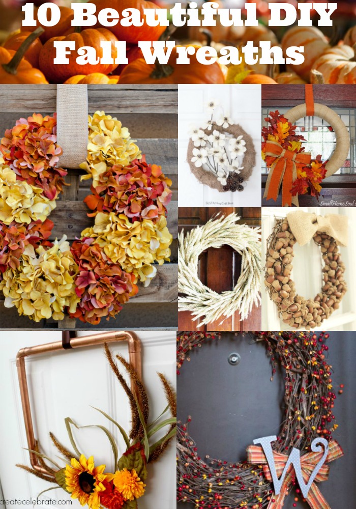 10 Beautiful DIY Fall Wreaths For Your Home via @resincraftsblog
