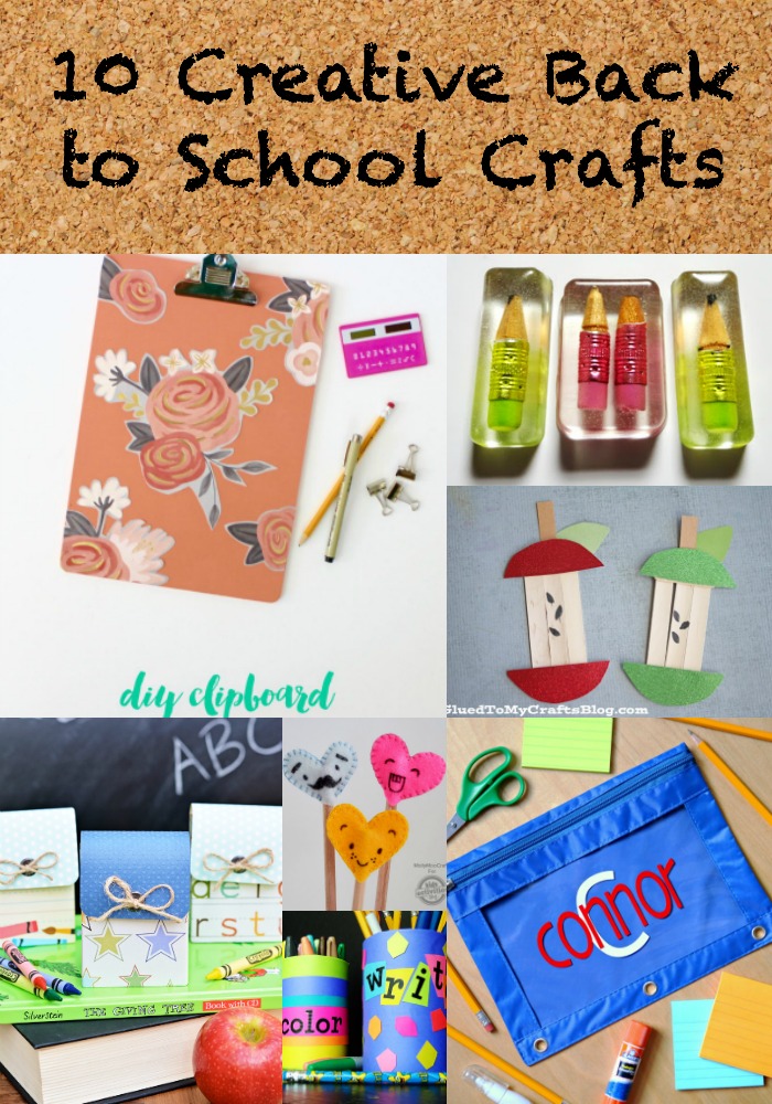 Fun Back to School Crafts for Kids via @resincraftsblog