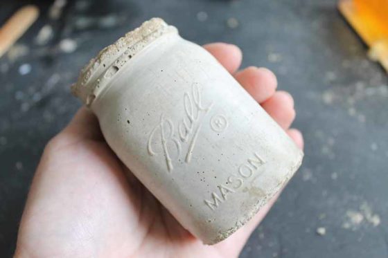 Concrete Mason Jar Planter - Resin Crafts Blog by ETI