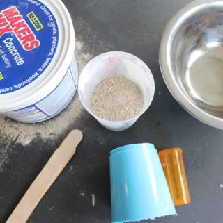 Make a concrete mason jar planter with a few supplies! You will love the results!