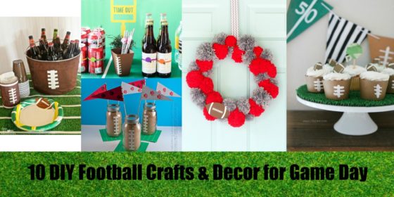 10 DIY Football Crafts & Decor for Game Day