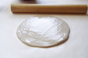 DIY Leaf Imprint Clay Bowls- rolled out to desired size
