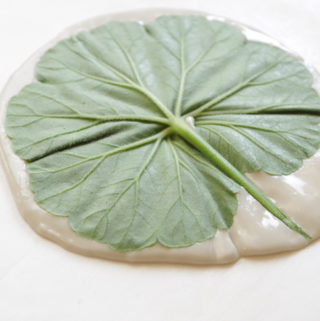 DIY Leaf Imprint Clay Bowls- second leaf design