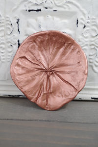 DIY Leaf Imprint Clay Bowls- clover leaf bowl
