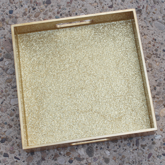 glitter resin serving tray (23) via @resincraftsblog