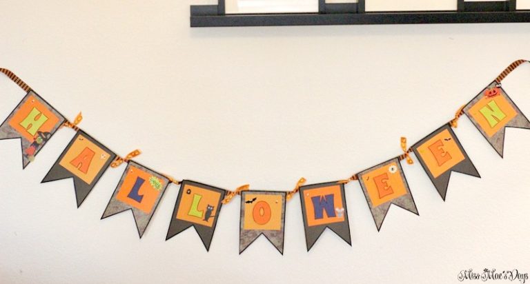 DIY-Halloween-Banner-with-Free-Printables - Resin Crafts Blog