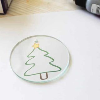 faux stained glass christmas ornament-002