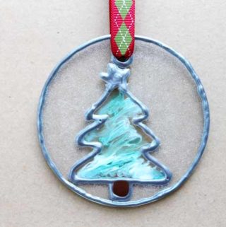 Faux Stained Glass Christmas Ornament