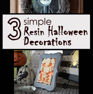 3 Simple Resin Halloween Decorations
