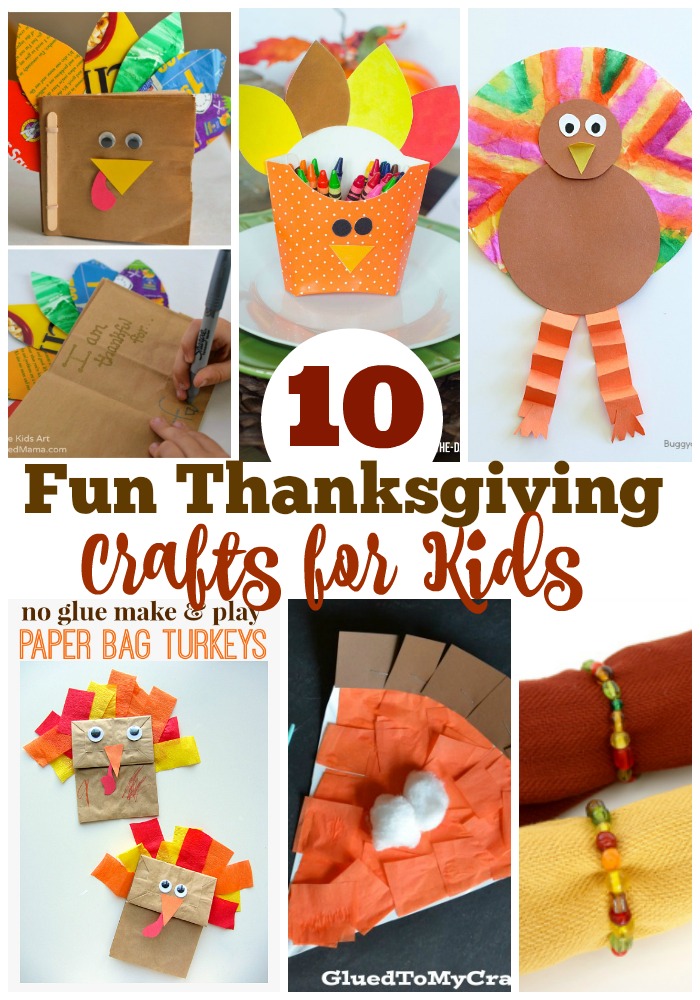 10 Fun Thanksgiving Crafts For Kids via @resincraftsblog