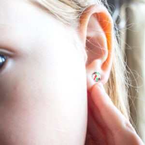 DIY resin stud earrings for Christmas | Simple jewelry gift idea