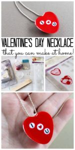 Make a Valentine's Day necklace with letter beads! A cute DIY gift idea that anyone would love!