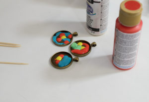 Paint and Resin Necklaces - cover bottom of bezel completely